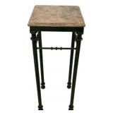 Metal Marble Square Top Stand 32'h., 13'w