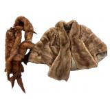 Mink Stole and Scarf