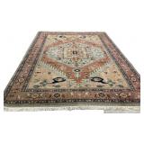 8'10 x 11'10 hand-knotted wool Persian Serapi rug