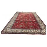 9' x 14'9 Hand Woven Heriz Wool Rug