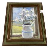 Signed A Reilly Painting of Still Life 13'h., 11'