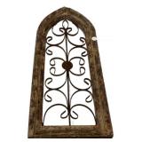 29' Arched window inspired wall decor piece