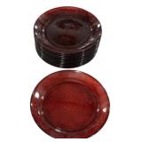 12 Cristal D'Arques-Durand Antique Ruby red presse
