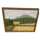16'h.,19'w CMB Landscape Painting on Board
