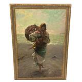 La Pescadora The Fisherwoman by Spanish artist Raf