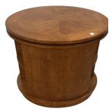 Oval Modern Side Drum Table 25'h., 28'w