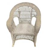 White Wicker Rocker