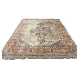 Turkish Oushak or Persian Serapi Style rug 7'9 x 9