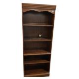 Oak Pressed Wood Bookcase 77'h., 30'w., 16'd