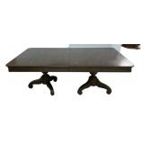 Double Pedestal Dining Table 30'h., 46'd, 76'L