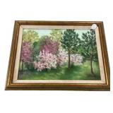 Olivia Chamblin Landscape Painting Framed 13'h.,