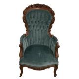 Victorian Carved Parlor Arm Chair