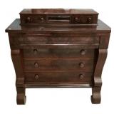 Mid 1800's Empire Mahogany Chest of Drawers