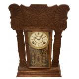 23' Pressed oak Mantle Clock