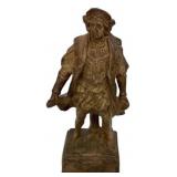Columbus Chalkware Statue 19'
