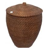 24'h Rattan Hamper/Waste Basket