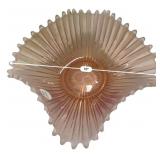 Pink Depression Glass Sunburst Bowl