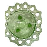 Green Glass Bowl & Compote Set
