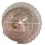 Pink Depression Glass Butter Dishes (2)