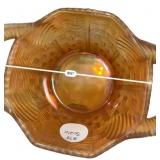 Carnival Glass Basketweave Sugar Creamer