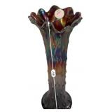 Carnival Glass Tree Trunk Swing Vase
