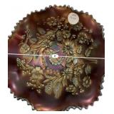 Northwood Good Luck Carnival Glass Bowl
