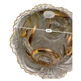 EAPG Gold Trim Domed Butter Dish