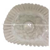 Fenton Milk Glass Coin Dot Compote Bowl