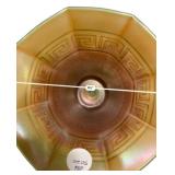 Carnival Glass Greek Key Compote Bowl