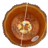 Marigold Carnival Glass Bowls Set of 3
