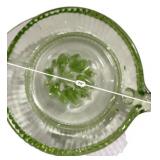 Green Depression Glass Juicers Pair