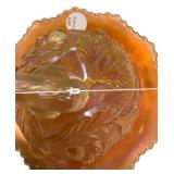 Marigold Carnival Glass Butter Dish