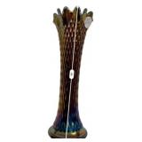 Carnival Glass Diamond Point Vase
