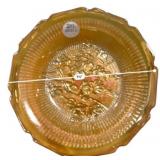 Marigold Carnival Glass Bowls Set of 6