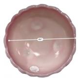 Pink Slag Glass Bowl & Bell Set
