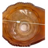 Carnival Glass Pitcher & 7 Tumblers Set