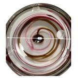 Art Glass Swirl Ashtray