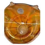 Marigold Carnival Glass Jack-in-Pulpit