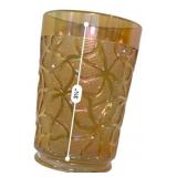 Marigold Carnival Glass Tumblers Set/4