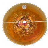 Marigold Carnival Glass Plate