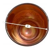 Marigold Carnival Glass Tumblers Set/4