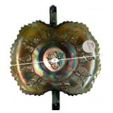 Carnival Glass Butterfly Bonbon Dish