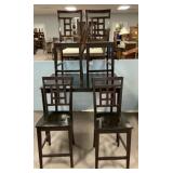 Modern Tall Kitchen Table four Chairs