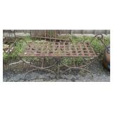 Wrought Iron Bench