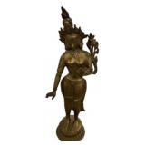 18' Brass Buddhist goddess Tara