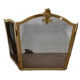 Brass Metal Mesh Fire Screen