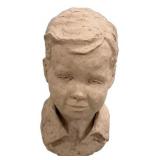 Pottery Bust of Child 10'h