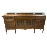 French Provincial Walnut Sideboard 43'h., 88'w.,