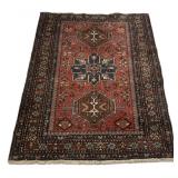 3'4 x 4'8 Persian Red Qashqai wool rug