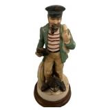 16' Ceramic Captain nautical themed decorative pi